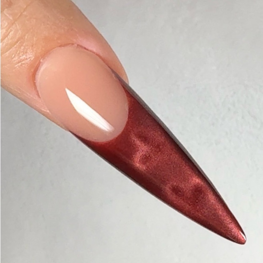 Custom gel press-on nails made by artisan set